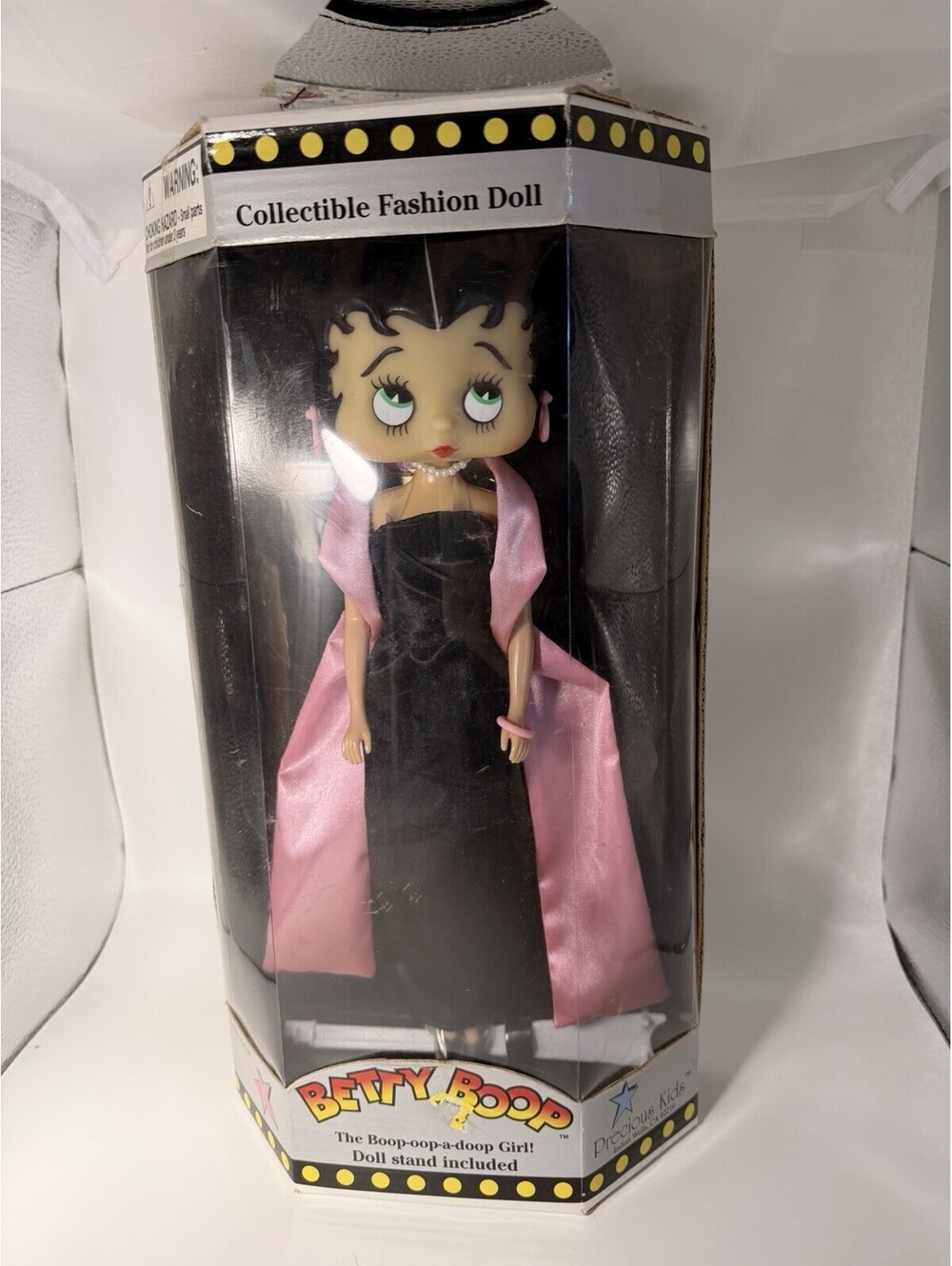 Vintage 1998 Betty Boop Collectible Fashion Doll Black Gown Precious Kids NIB